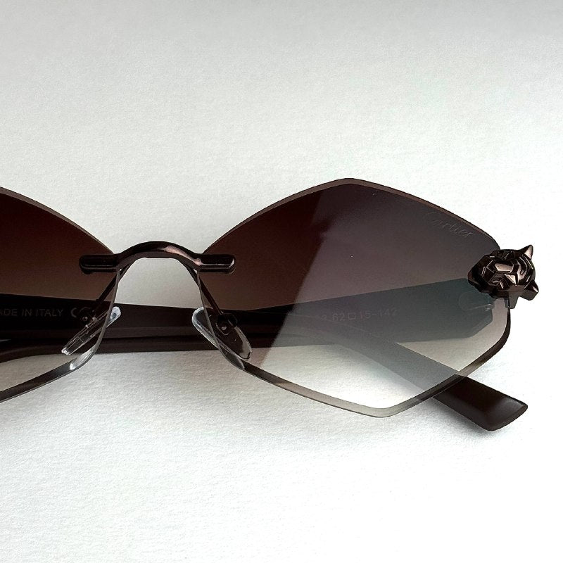 Cartier Rimless Prestige – Dark Brown Gradient