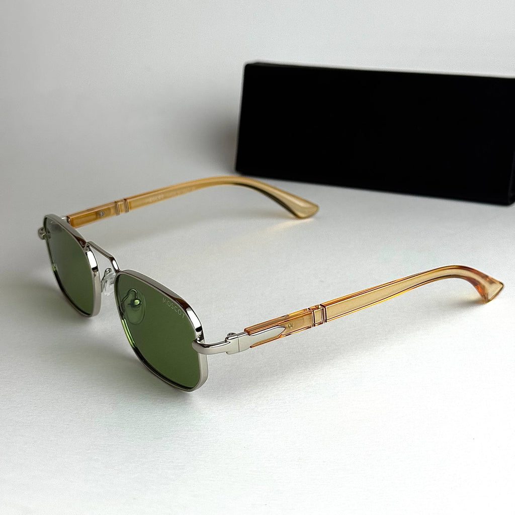 Moscot Rectangular – Silver Green