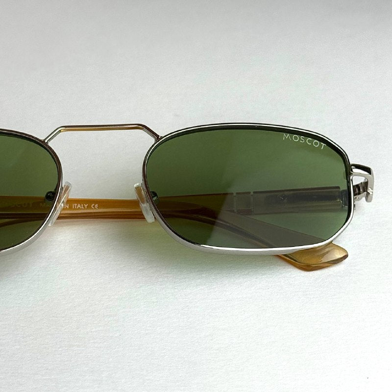Moscot Rectangular – Silver Green