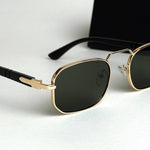 Moscot Rectangular – Gold Green
