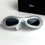Dior Oblique Shield – Silver Ice Grey