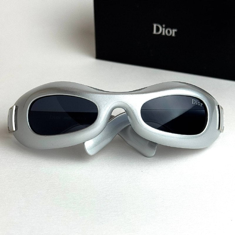 Dior Oblique Shield – Silver Ice Grey