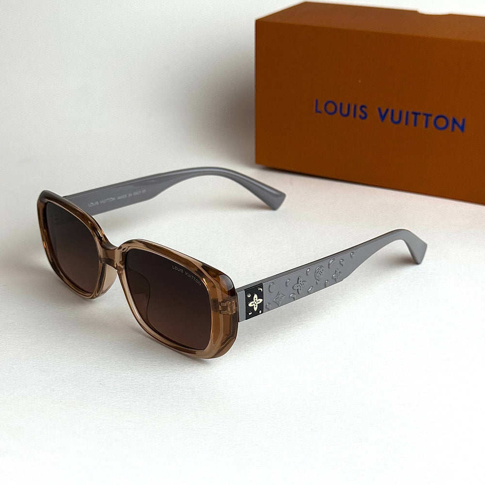LV Monogram Rectangular – Transparent Brown