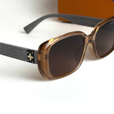 LV Monogram Rectangular – Transparent Brown