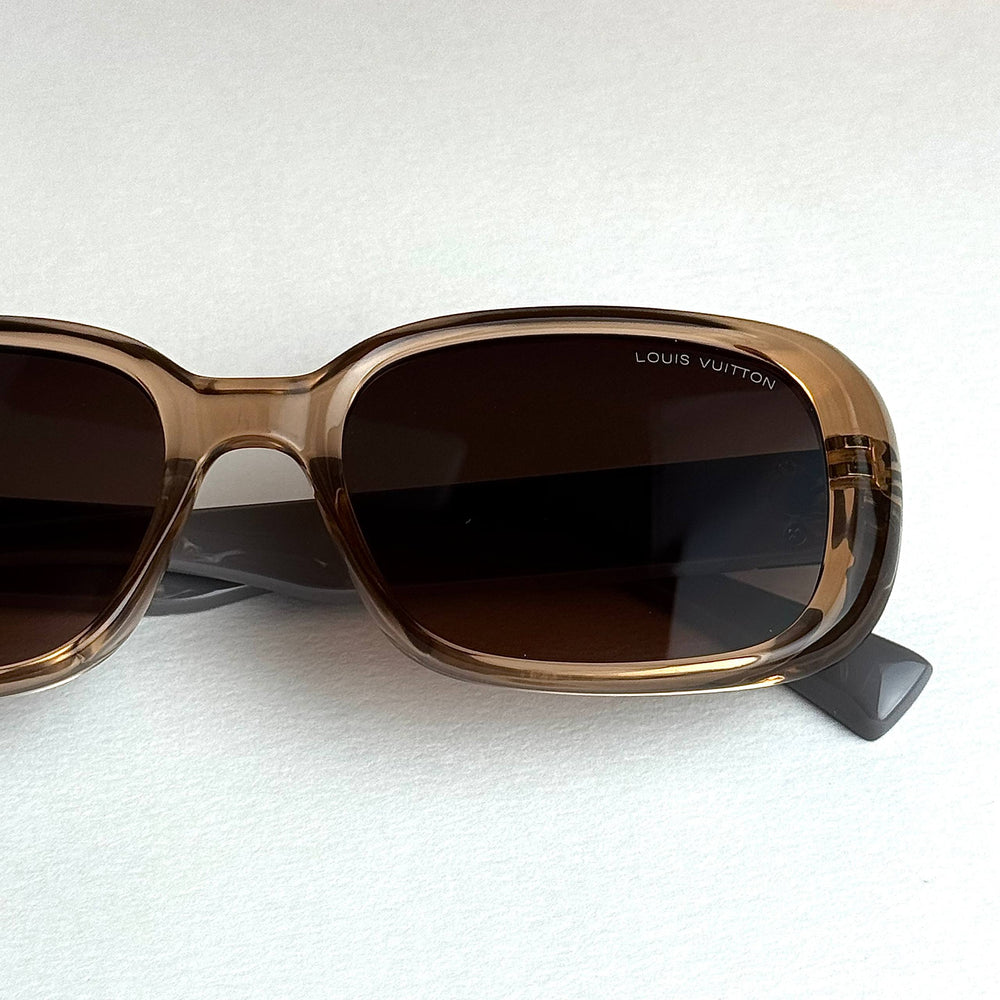LV Monogram Rectangular – Transparent Brown
