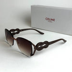Celine Knot Shield – Chocolate Brown Gradient