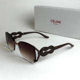 Celine Knot Shield – Chocolate Brown Gradient