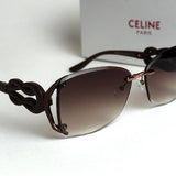 Celine Knot Shield – Chocolate Brown Gradient