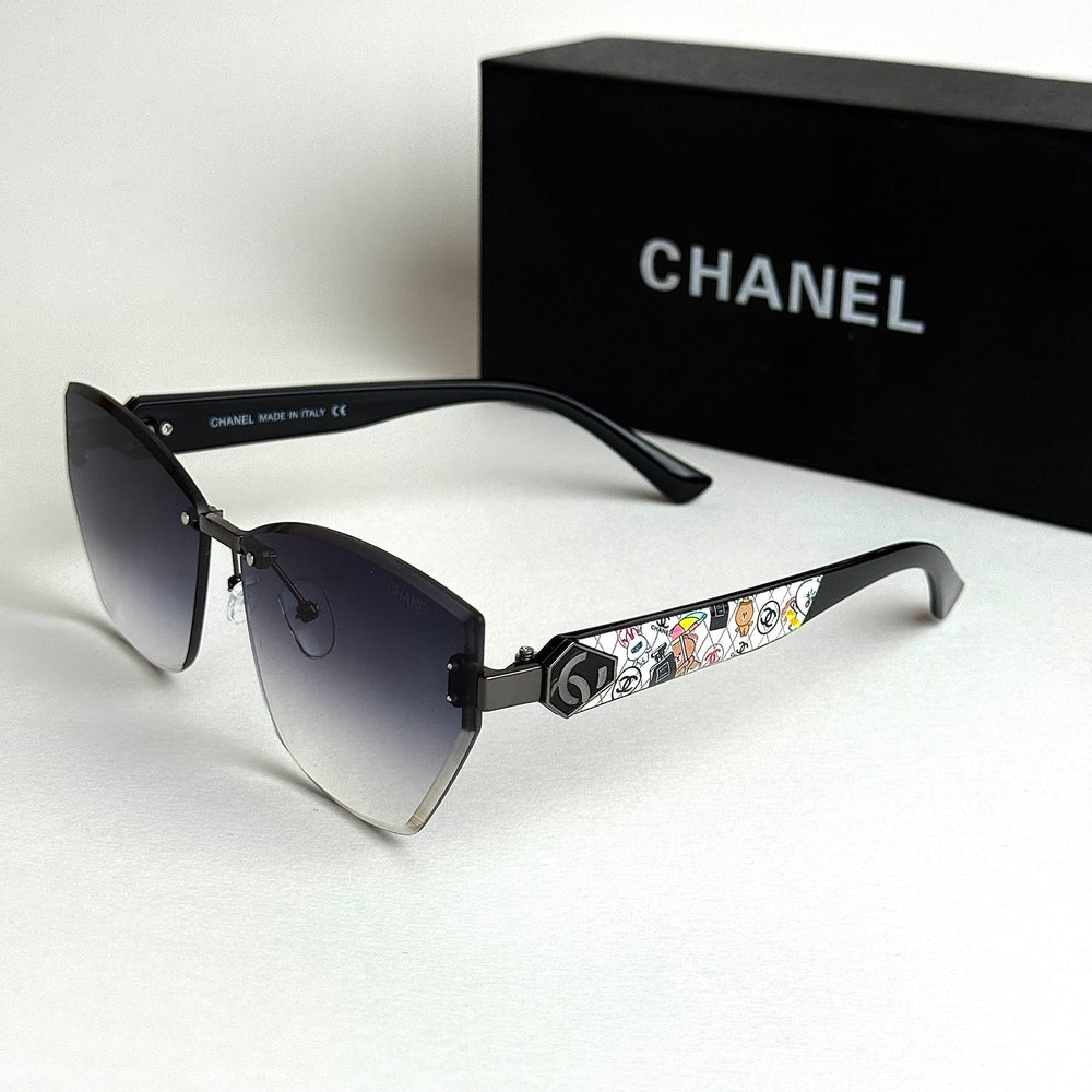 Chanel CC Sketch Cat-Eye – Black Violet Gradient