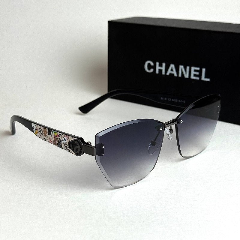 Chanel CC Sketch Cat-Eye – Black Violet Gradient