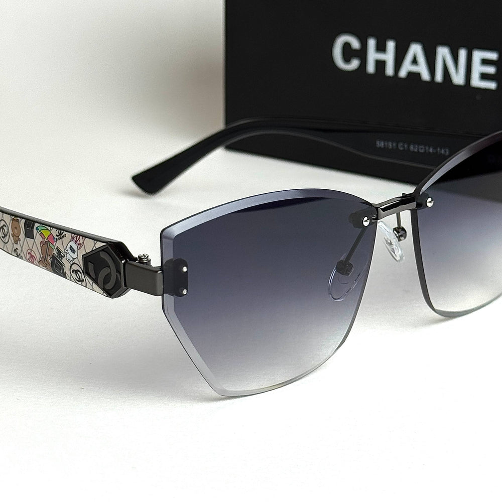 Chanel CC Sketch Cat-Eye – Black Violet Gradient