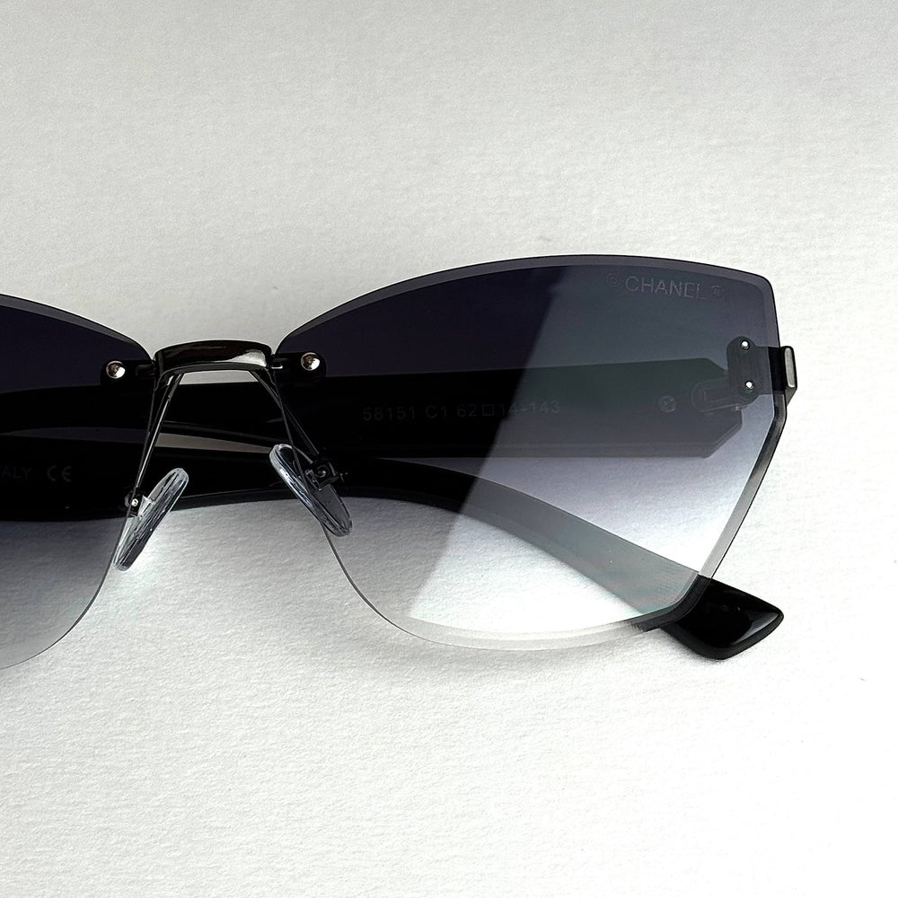 Chanel CC Sketch Cat-Eye – Black Violet Gradient