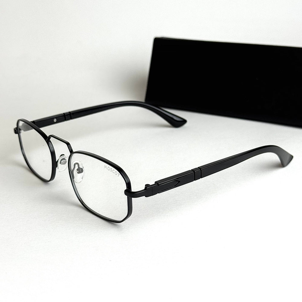 Moscot Rectangular – Black Transparent
