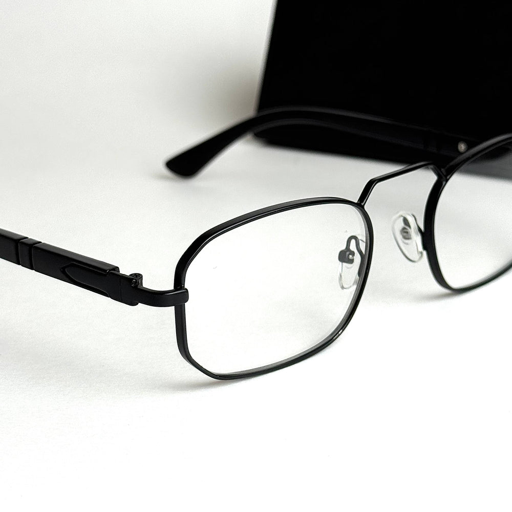 Moscot Rectangular – Black Transparent