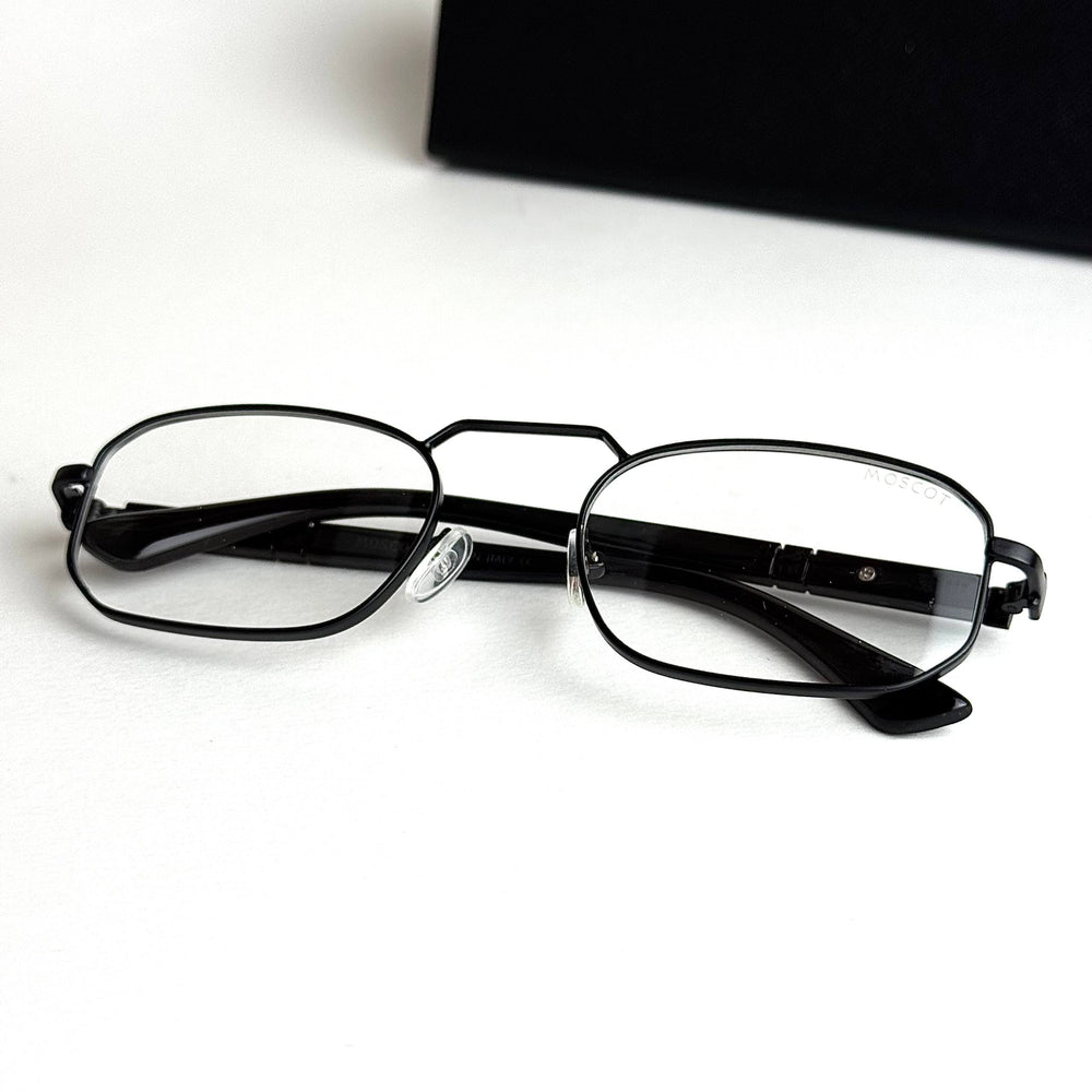 Moscot Rectangular – Black Transparent