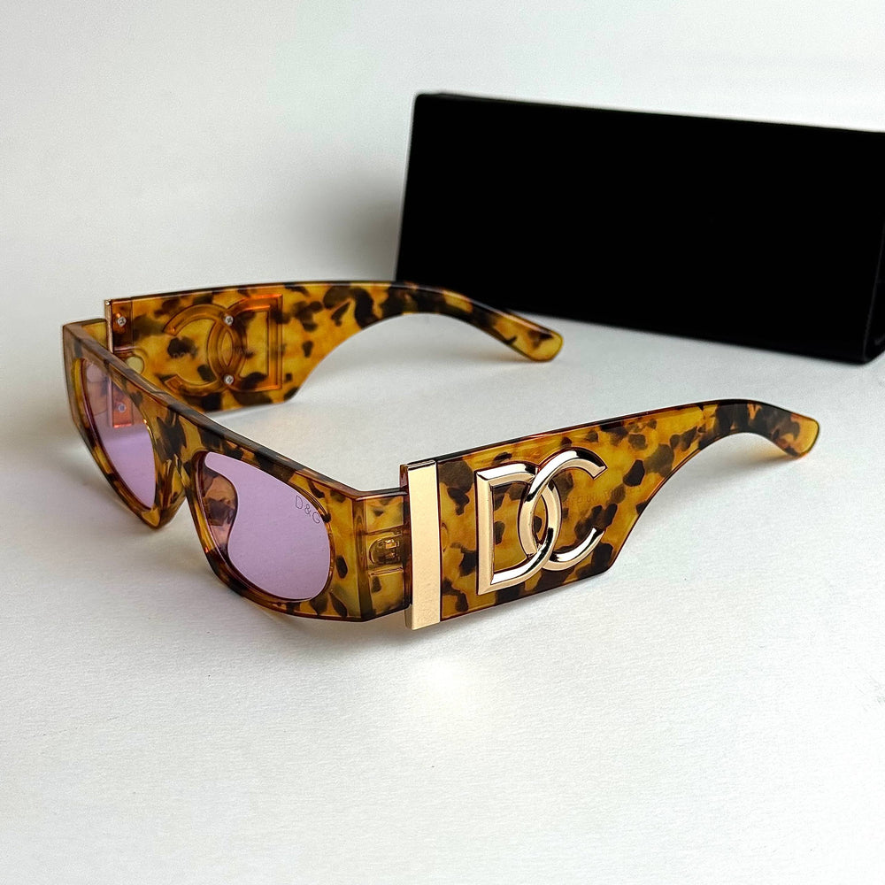 Dolce & Gabbana Shield Rectangular - Tortoise Pink