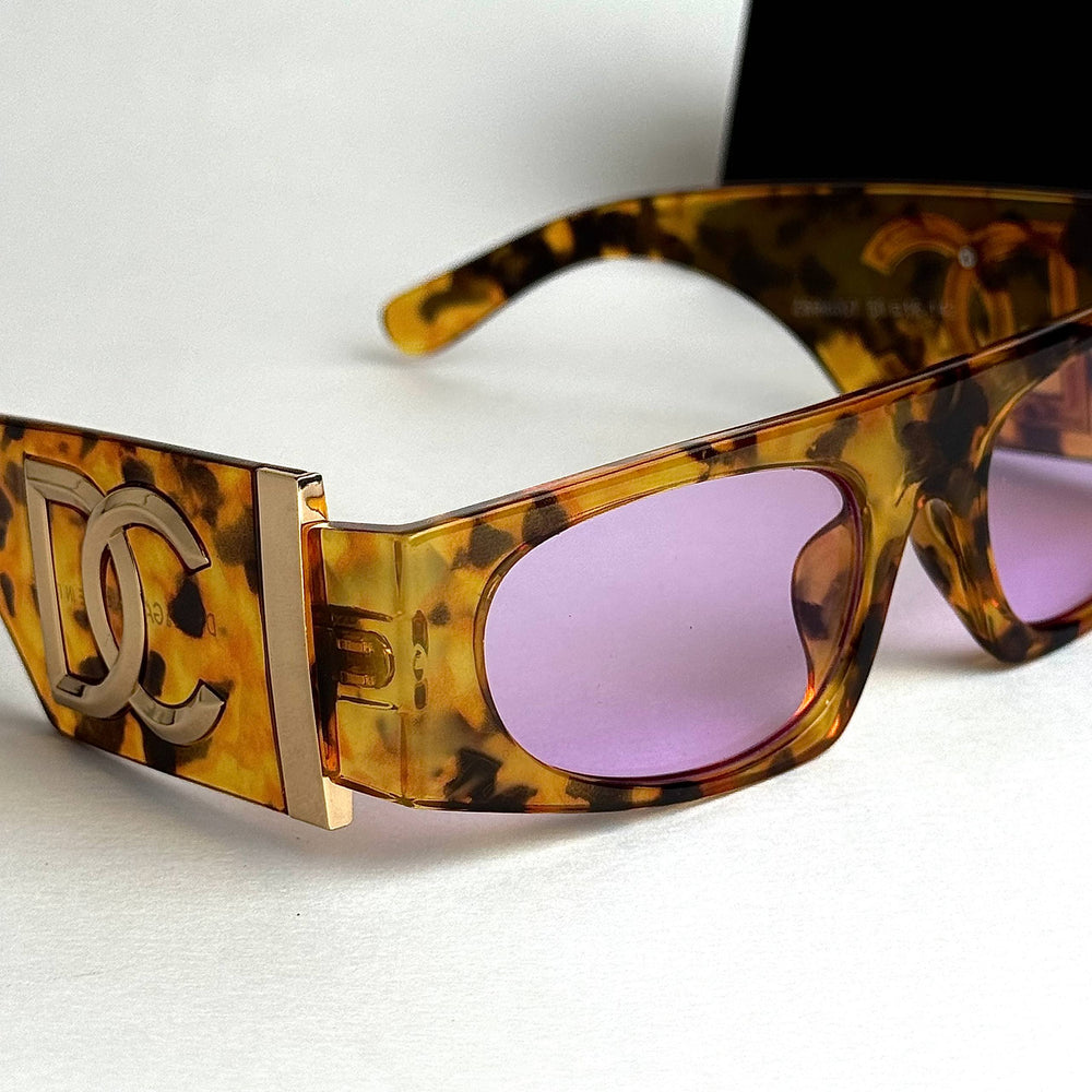 Dolce & Gabbana Shield Rectangular - Tortoise Pink