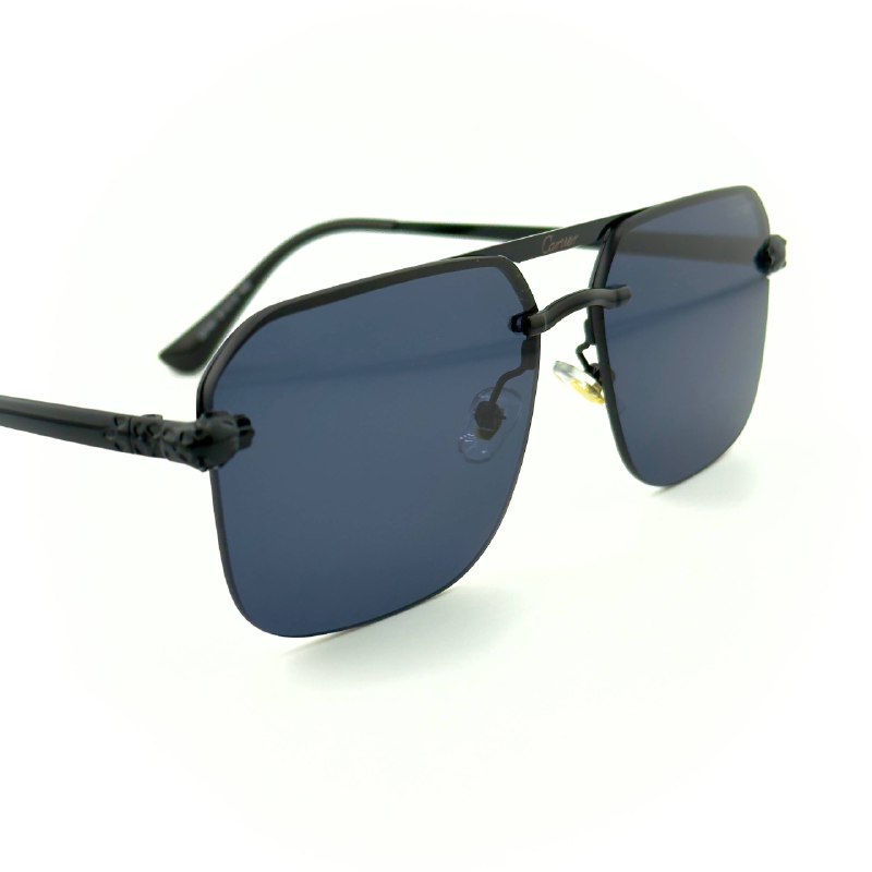 Cartier Panthère - Black / Dark Blue Lens