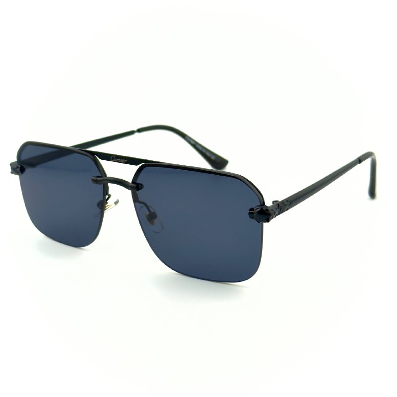 Cartier Panthère - Black / Dark Blue Lens