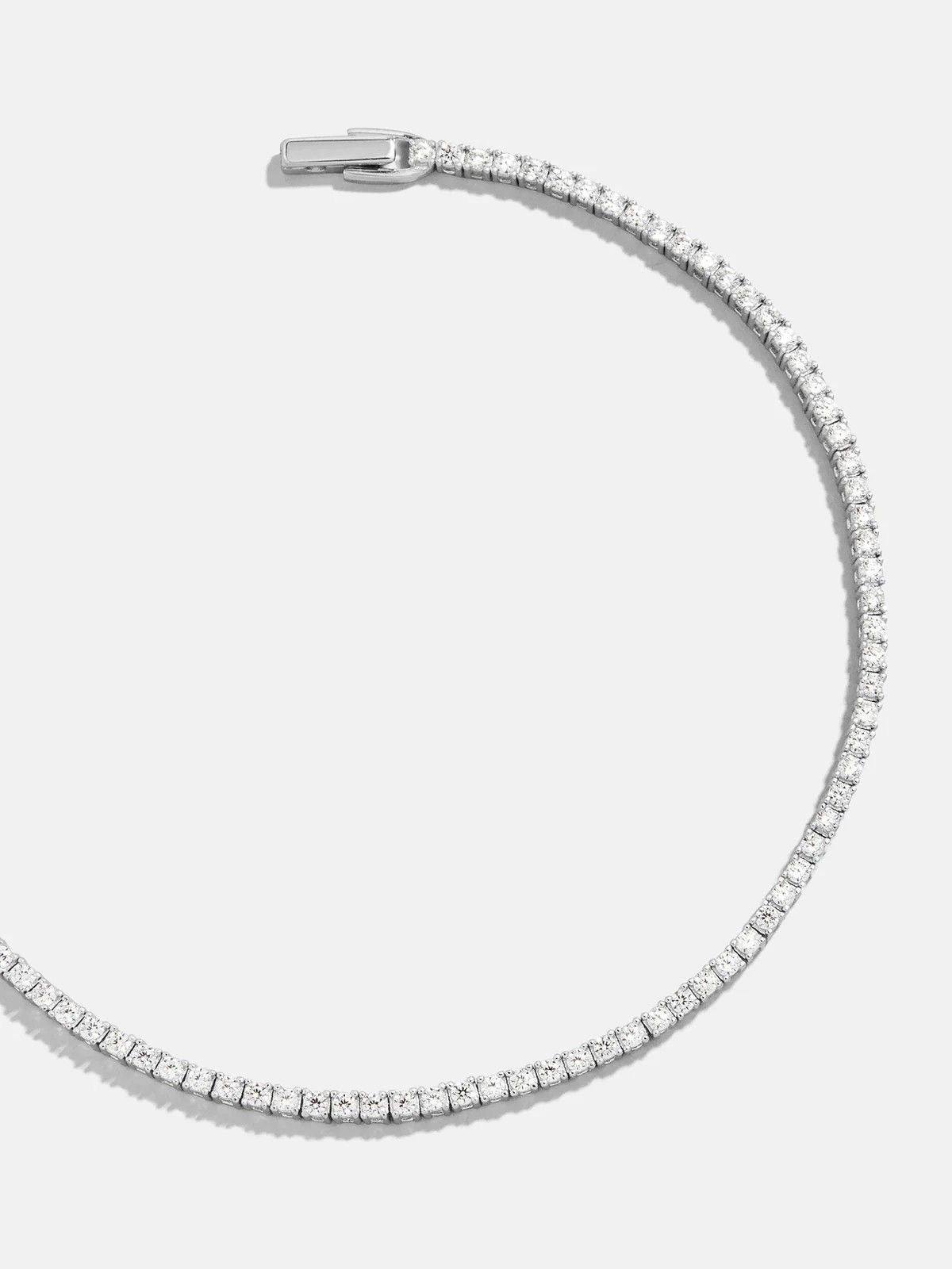 Premium Tennis Bracelet | Silver-Tone Setting, Brilliant Round-Cut Stones
