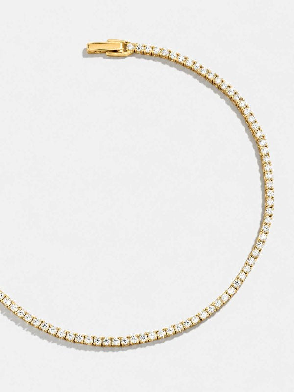 Premium Tennis Bracelet | Gold-Tone Setting, Brilliant Round-Cut Diamonds