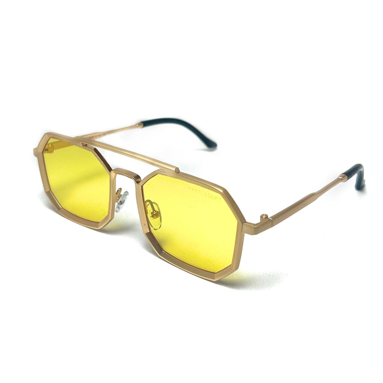 Marc Jacobs Edge Hex – Matte Gold / Yellow Tint