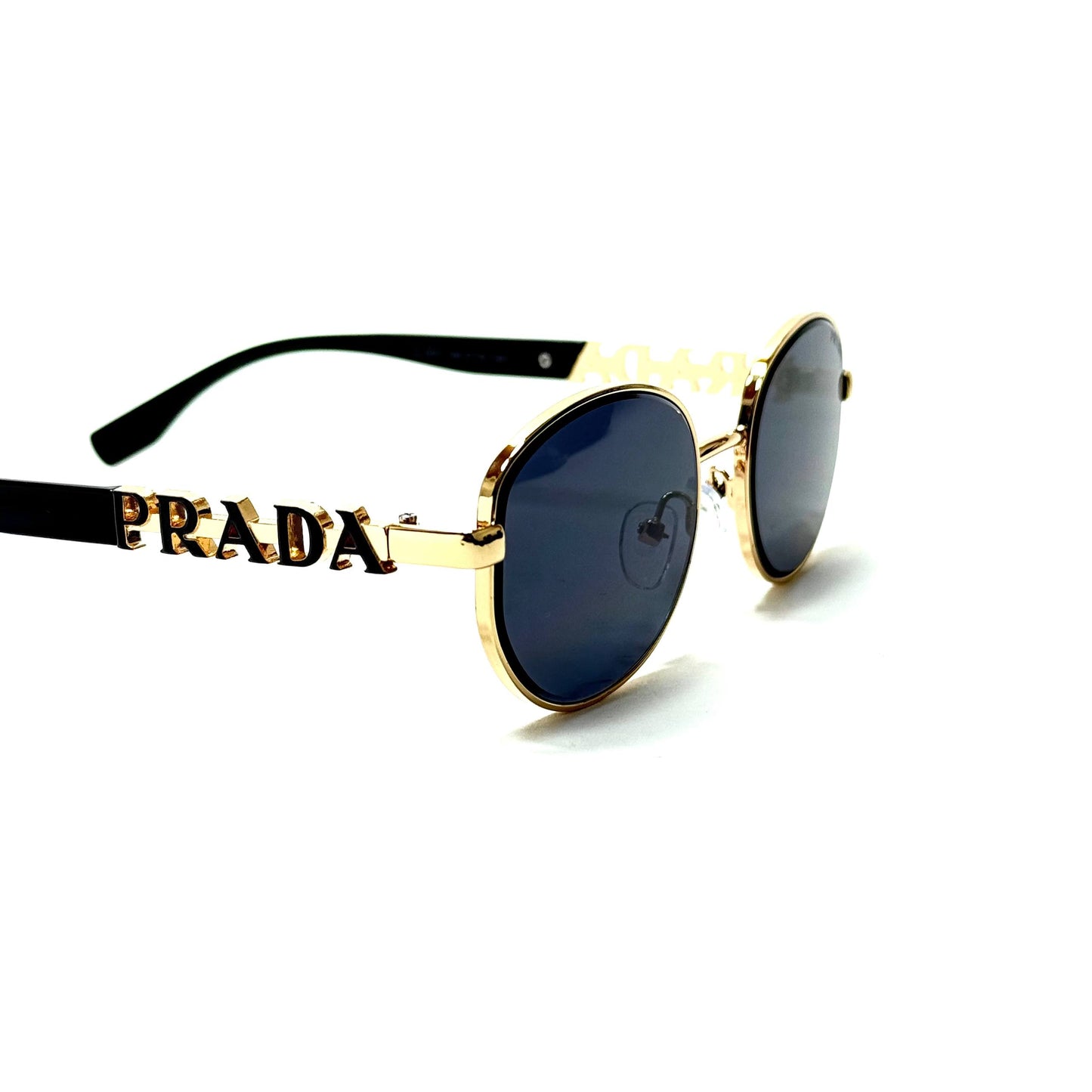 Prada Iconic Oval – Gold Black