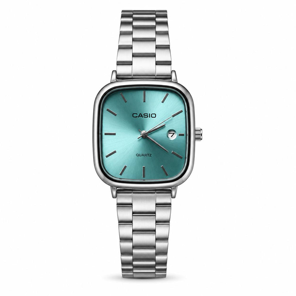 Casio Quartz – Turquoise Silver