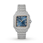 Santos de Cartier – Silver Blue Diamond