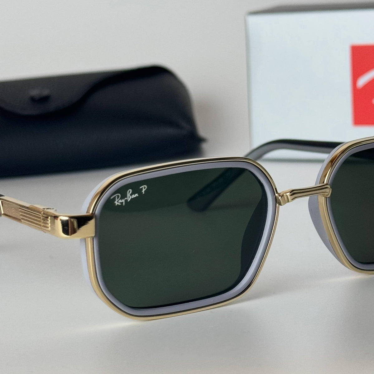 Ray-Ban RB3752 Rectangle - Gold Green