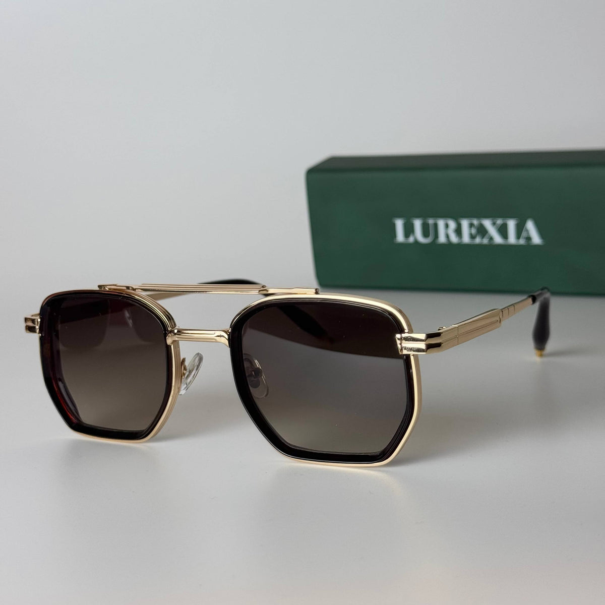 Lurexia Double Bridge - Gold Brown