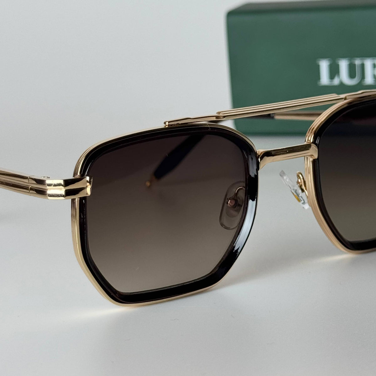 Lurexia Double Bridge - Gold Brown