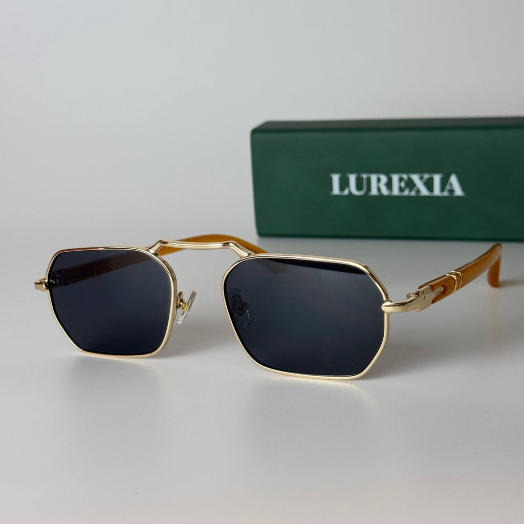 Lurexia Rectangular - Gold Black