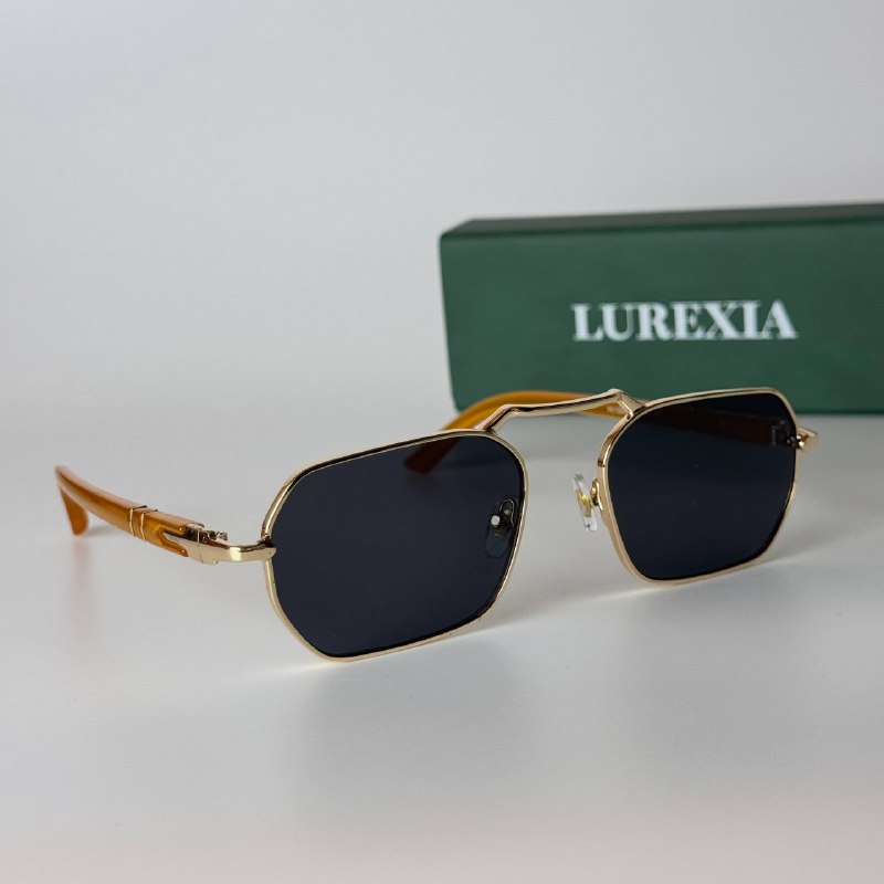 Lurexia Rectangular - Gold Black