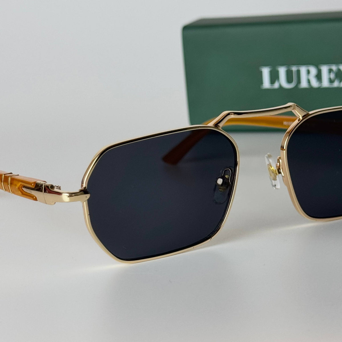 Lurexia Rectangular - Gold Black