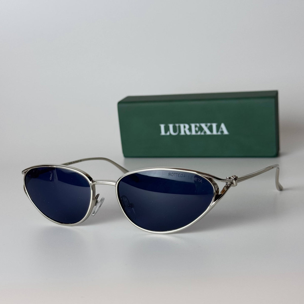 Bottega Veneta BV4834S Oval - Silver Blue