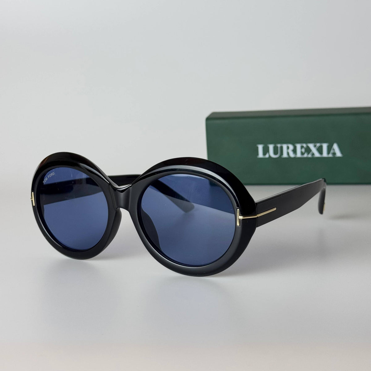 Tom Ford Oversized Round - Black Blue