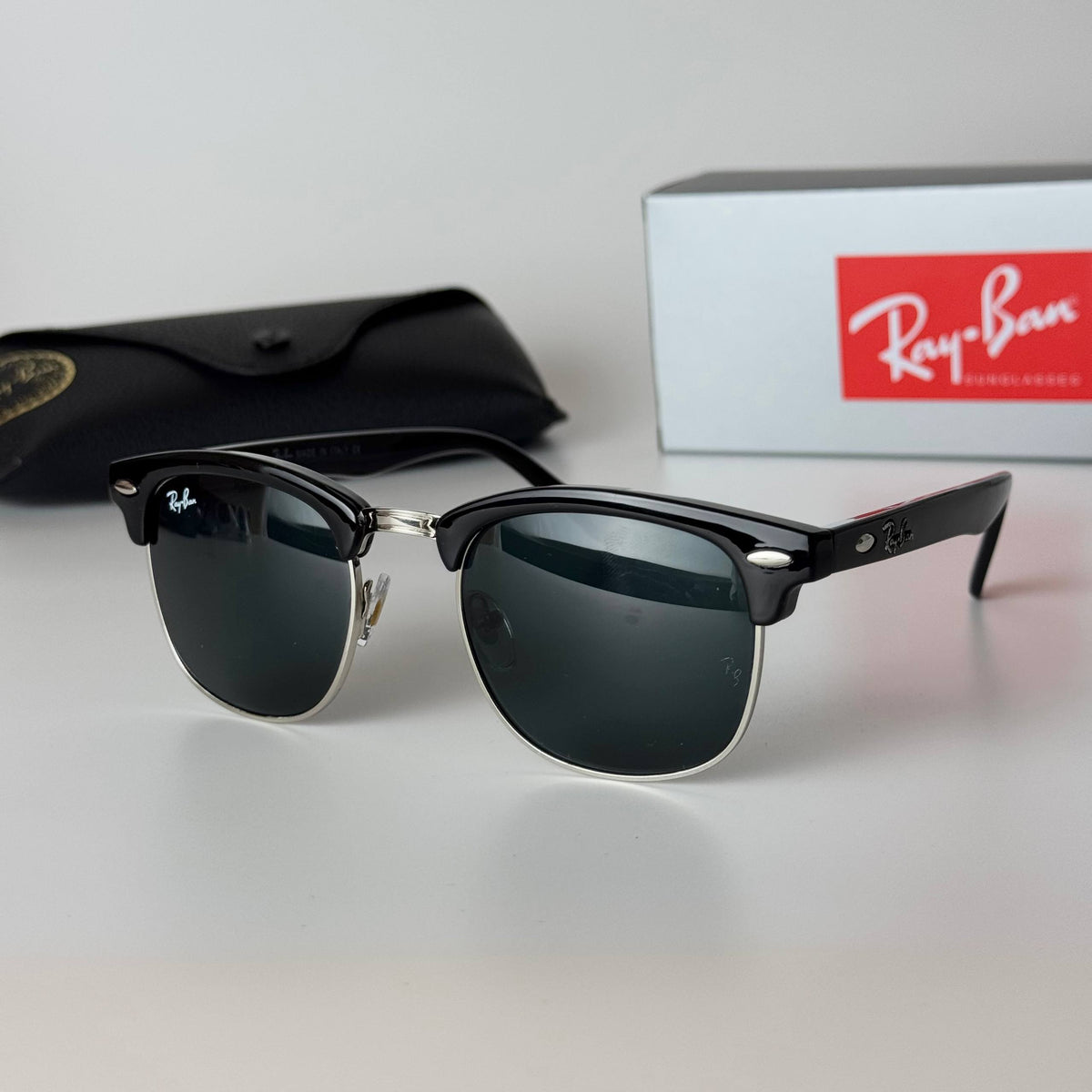 Ray-Ban RB3016 Clubmaster - Silver Black
