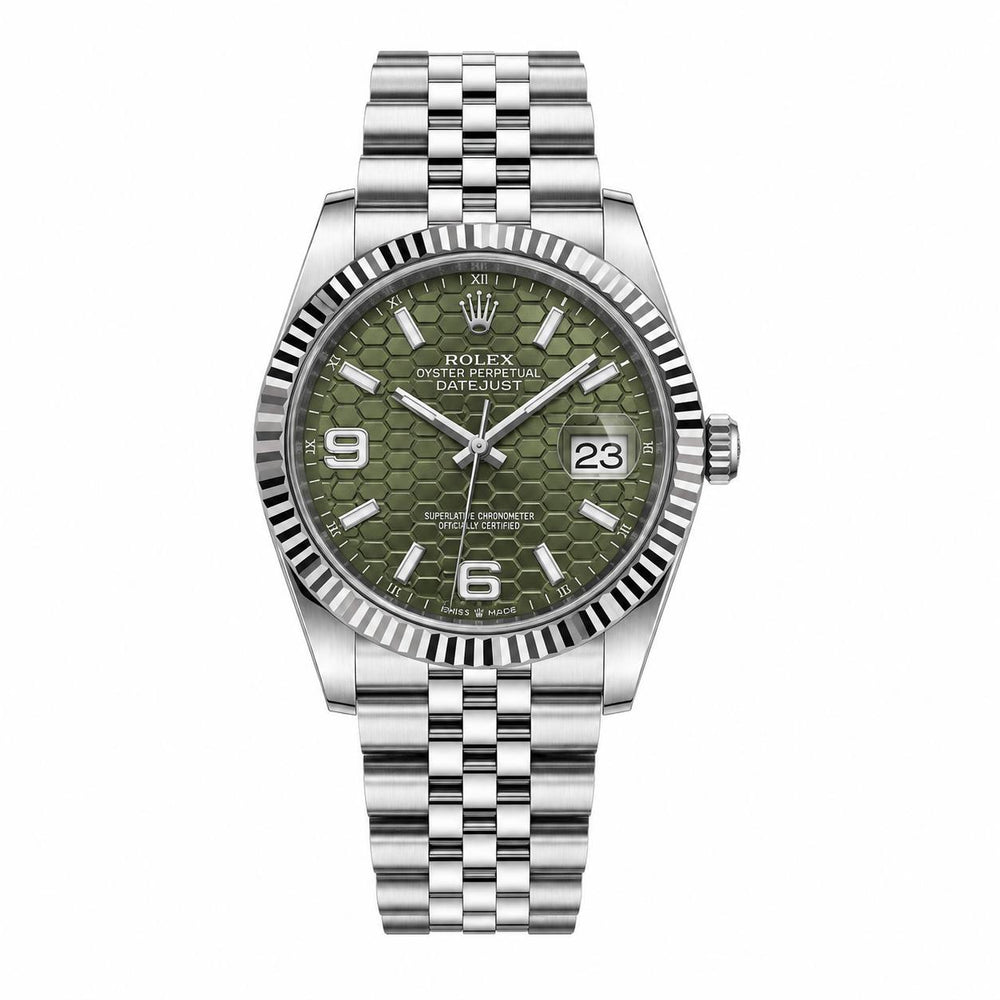Rolex Datejust - Silver Green
