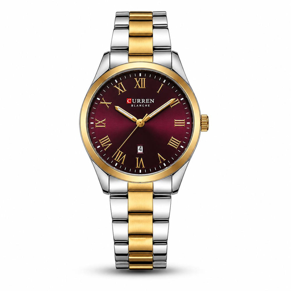 Curren Blanche – Silver Gold Burgundy