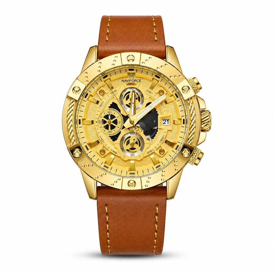 Naviforce Chronograph - Gold Brown