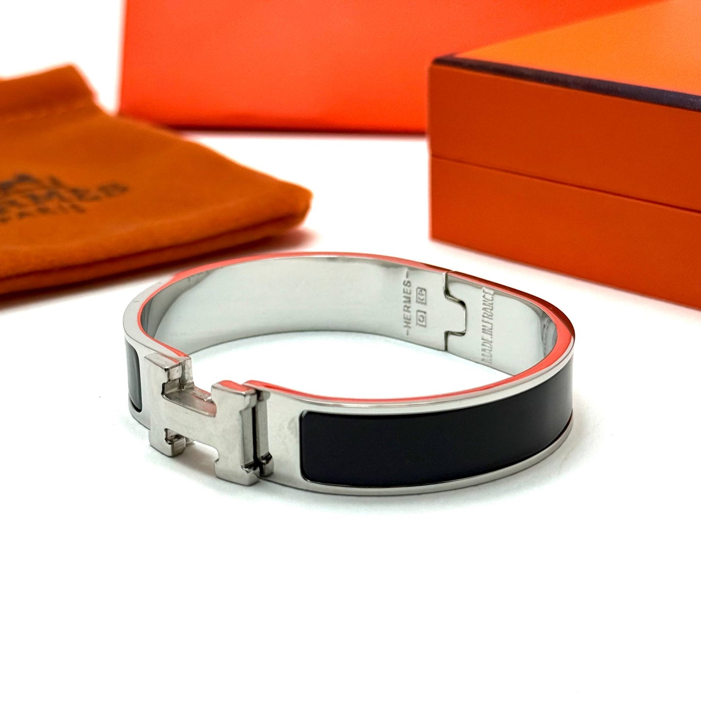 Hermès Clic H - Silver Black