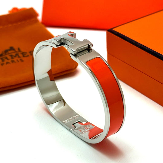 Hermès Clic H - Silver Orange