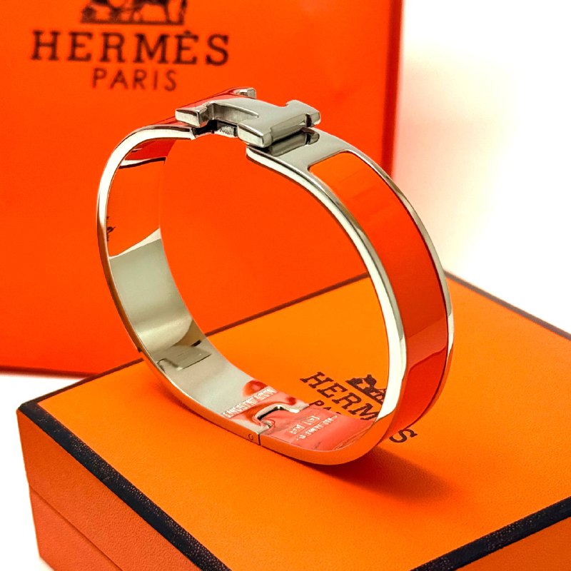 Hermès Clic H - Silver Orange