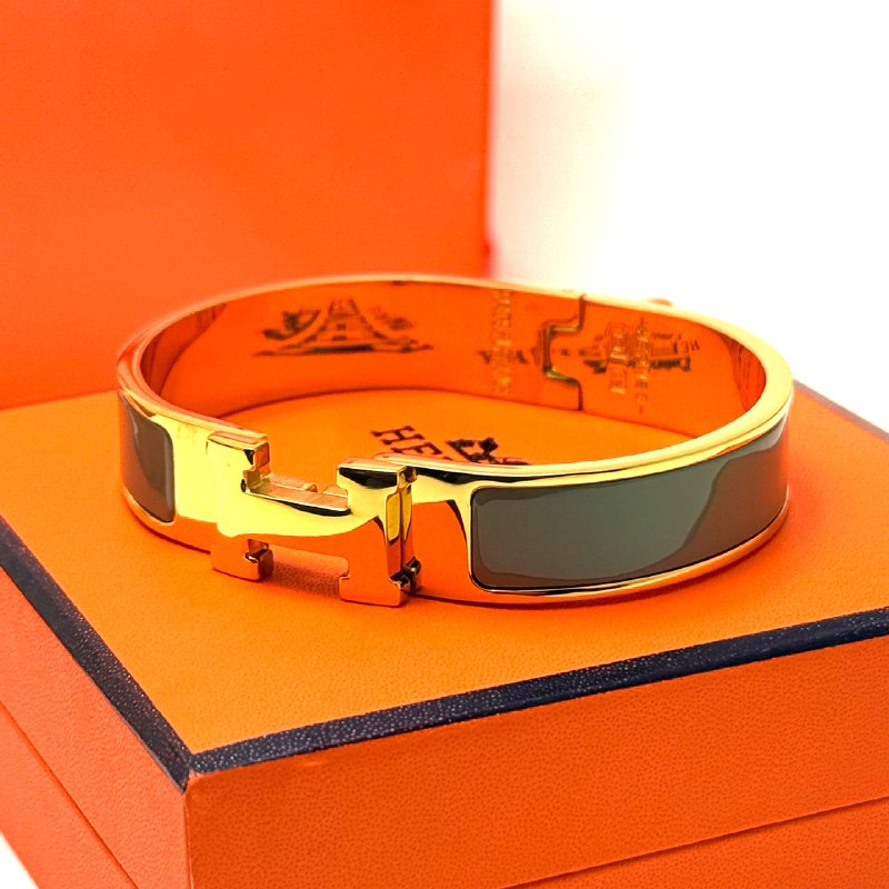 Hermès Clic H — Gold Green