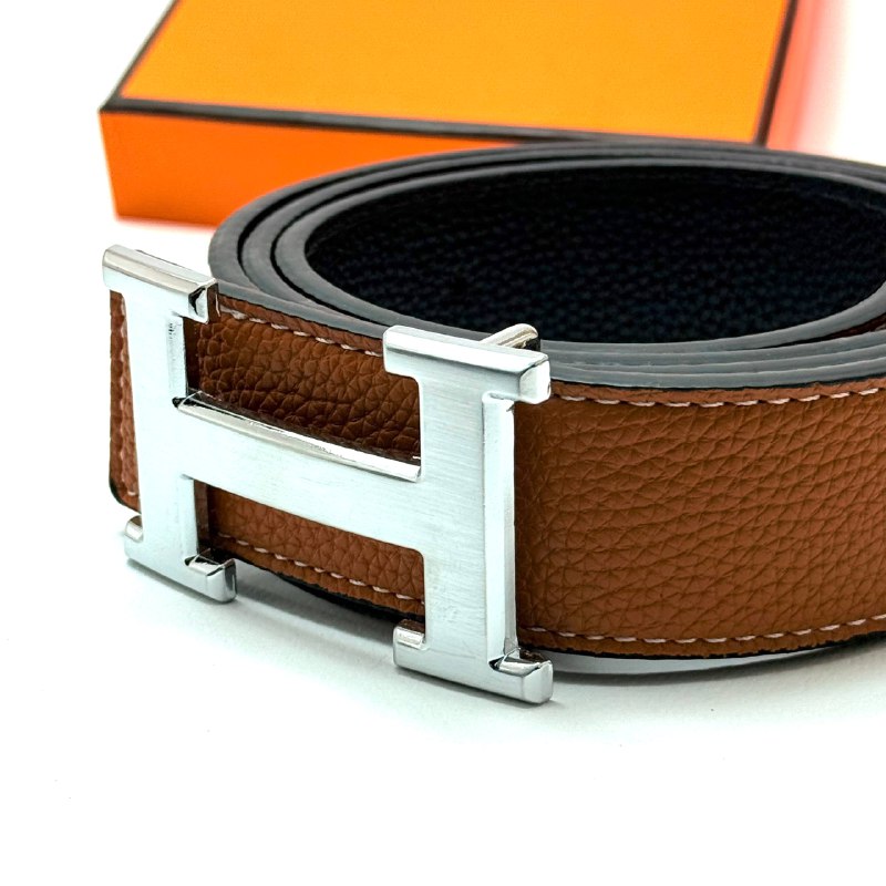 Hermès Constance Belt - Silver Brown