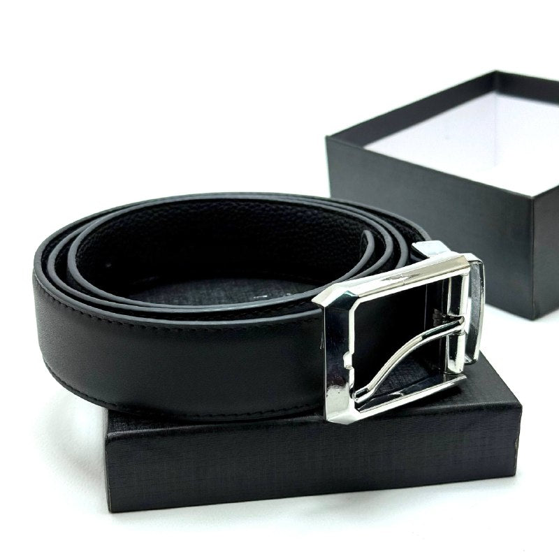 Lacoste Buckle Belt — Silver Black