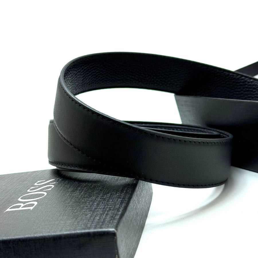 Hugo Boss Buckle Belt — Silver Black