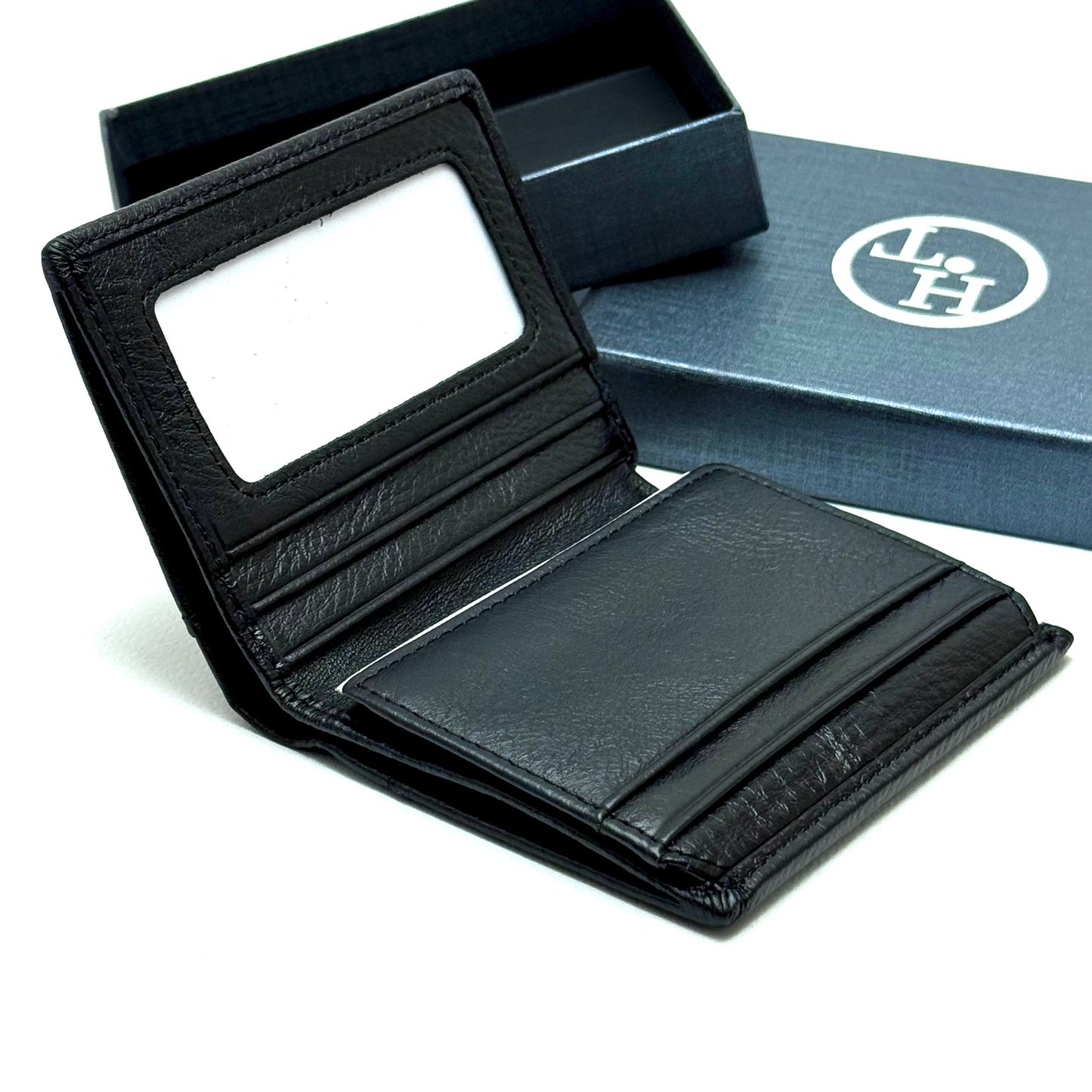 Terre d’Hermès Classic Wallet — Black Leather