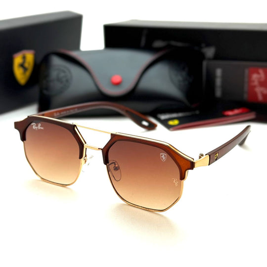 Ray-Ban Ferrari RB3665M – Brown Gold Gradient